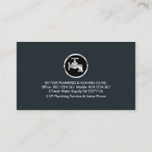 Carte De Visite Building Frame Leaking Plumbing Faucet (Dos)