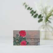 Carte De Visite Buisson de roses rouges (Debout devant)