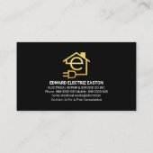 Carte De Visite Bulbe de puissance électrique (Dos)