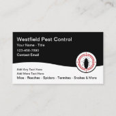 Carte De Visite Bulk Pest Control Business Card Template (Devant)