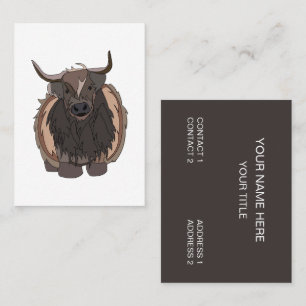 Carte De Visite Bull Cattle