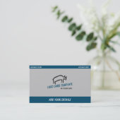 Carte De Visite Bull des animaux préhistoriques (Debout devant)