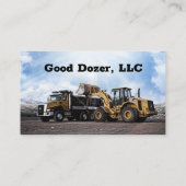 Carte de visite Bull Dozer (Dos)