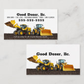 Carte de visite Bull Dozer  (Devant / Derrière)