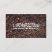 Carte De Visite Bull Dozer | Construction | Sol (Dos)