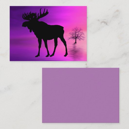 Carte De Visite Bull Moose (Devant / Derrière)