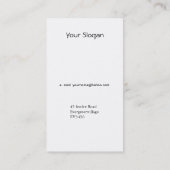 CARTE DE VISITE BULLDOG DE BOSTON TERRIER (Dos)