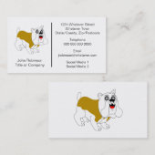 Carte De Visite Bulldog Design Boaring Kennels (Devant / Derrière)