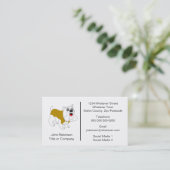 Carte De Visite Bulldog Design Boaring Kennels (Debout devant)