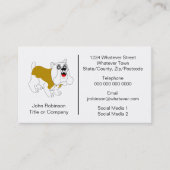 Carte De Visite Bulldog Design Boaring Kennels (Devant)