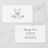 Carte De Visite bulldog français (Devant / Derrière)