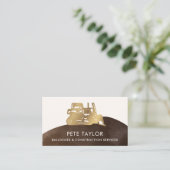 Carte De Visite Bulldozer Construction (Debout devant)
