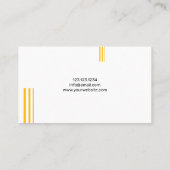 Carte De Visite Bulldozer Construction blanche Équipement lourd (Dos)