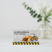 Carte De Visite Bulldozer | Construction | Entrepreneur (Debout devant)