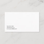 Carte De Visite Bulldozer de construction et de construction uniqu (Dos)