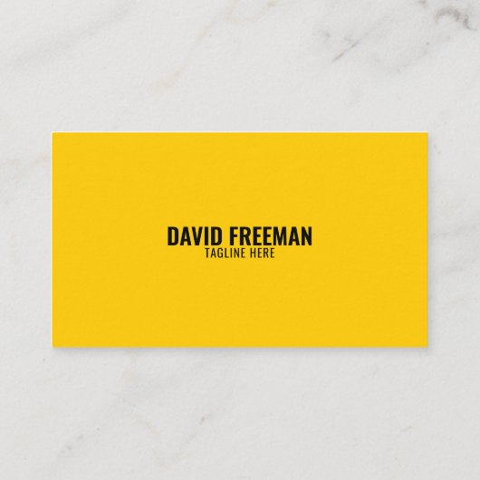 Carte De Visite Bulldozer de la machine de construction jaune simp (Dos)