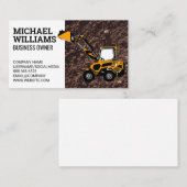 Carte De Visite Bulldozer | Démoin (Devant / Derrière)