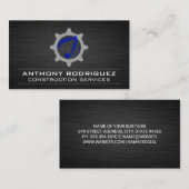 Carte De Visite Bulldozer | Véhicule de construction | Générateur (Devant / Derrière)