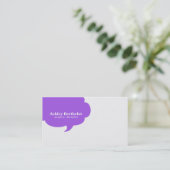 Carte De Visite Bulle à la mode de la parole (Debout devant)