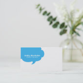 Carte De Visite Bulle à la mode de la parole (Debout devant)