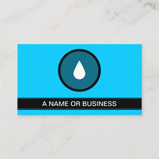 Carte De Visite bulle bleue EAU DROP (Devant)