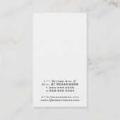 Carte De Visite Bulle comique de la parole (Dos)