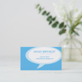 Carte De Visite Bulle de la parole (Debout devant)