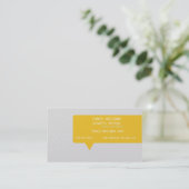 Carte De Visite Bulle de la parole (meilleure récompense (Debout devant)