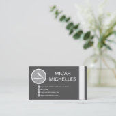 Carte De Visite bulle de rasoir (Debout devant)