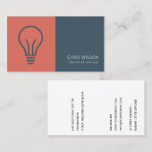 CARTE DE VISITE BULLE ÉLECTRIQUE GRAS DE LA MARINE ROUGE (Devant / Derrière)