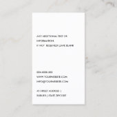 CARTE DE VISITE BULLE ÉLECTRIQUE GRAS DE LA MARINE ROUGE (Dos)