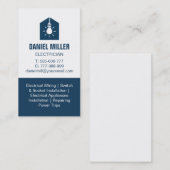 Carte De Visite Bulle lumineuse dans le logo de la maison Électric (Devant / Derrière)