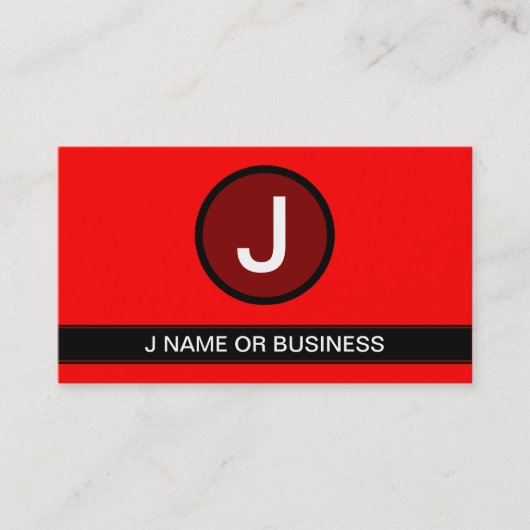 Carte De Visite bulle rouge de base (Devant)