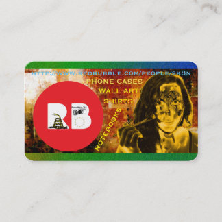 CARTE DE VISITE BULLE ROUGE SK8N