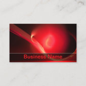 Carte De Visite Bulle rouge Swoosh (Devant)