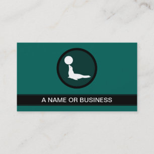 Carte De Visite bulle turquoise de sceau de cirque