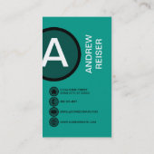 Carte De Visite bulle verte (Dos)