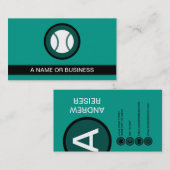 Carte De Visite bulle verte de mer de baseball (Devant / Derrière)