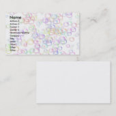 Carte De Visite bulles (Devant / Derrière)