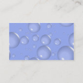Carte De Visite Bulles bleu-clair (Dos)
