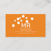 Carte De Visite Bulles bleues minimes Lave-auto Designer intérieur (Dos)