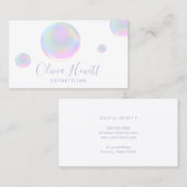 Carte De Visite bulles colorées esthéticien (Devant / Derrière)