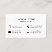 Carte De Visite Bulles conversations | Communications | Marketing (Dos)