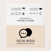 Carte De Visite Bulles conversations | Groupe | Tracées (Extérieur déplié)