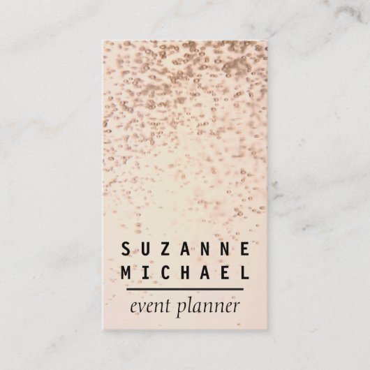 Carte De Visite Bulles de champagne (Devant)