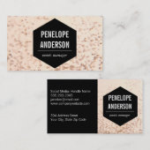 Carte De Visite Bulles de champagne (Devant / Derrière)