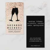 Carte De Visite Bulles de champagne | Santé (Devant / Derrière)