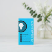 Carte De Visite Bulles de CRÈME DE GLACE (Debout devant)