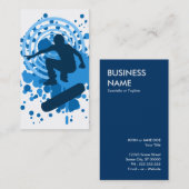 Carte De Visite bulles de haute fidélité de planche à roulettes (Devant / Derrière)