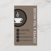 Carte De Visite Bulles de MAISON DE CAFÉ ET THÉ (Devant)